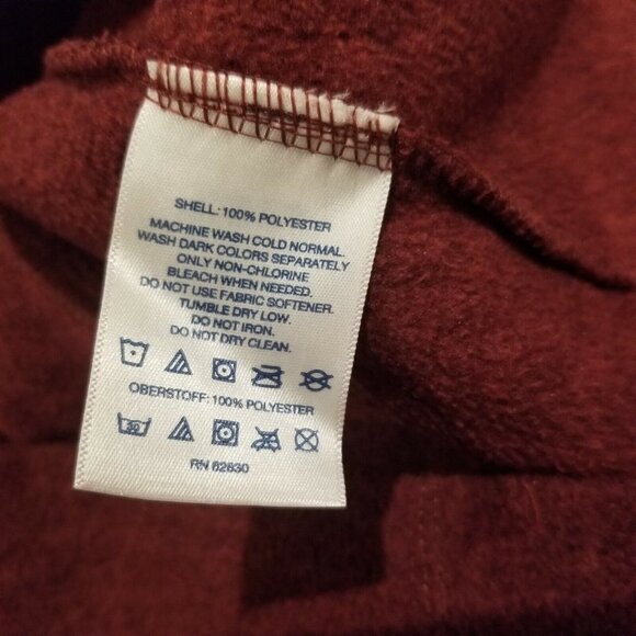 Lands End Womens Long Sleeves Sweater Sz XL 18 Mock Turtle Neck Pullover Maroon - Picture 5 of 7